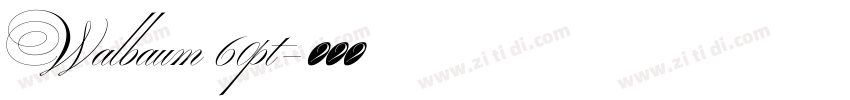 Walbaum 60pt字体转换